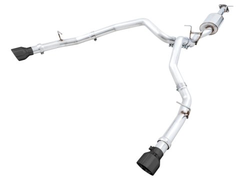 AWE Tuning 19-21 RAM 1500 5.7L (w/Cutouts) 0FG Dual Rear Exit Cat-Back Exhaust - Diamond Black Tips thumbnail 1