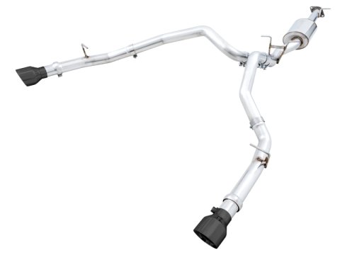 AWE Tuning 19-21 RAM 1500 5.7L (w/Cutouts) 0FG Dual Rear Exit Cat-Back Exhaust - Diamond Black Tips thumbnail 2