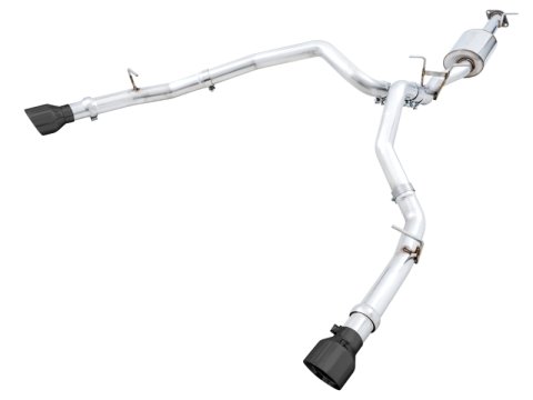 AWE Tuning 19-21 RAM 1500 5.7L (w/Cutouts) 0FG Dual Rear Exit Cat-Back Exhaust - Diamond Black Tips thumbnail 3