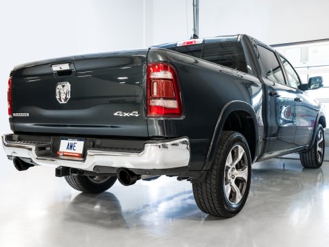 AWE Tuning 19-21 RAM 1500 5.7L (w/Cutouts) 0FG Dual Rear Exit Cat-Back Exhaust - Diamond Black Tips thumbnail 5