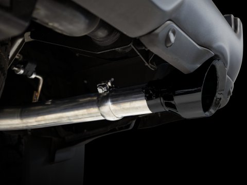 AWE Tuning 19-21 RAM 1500 5.7L (w/Cutouts) 0FG Dual Rear Exit Cat-Back Exhaust - Diamond Black Tips thumbnail 9