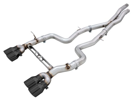 AWE Tuning BMW F8X M3/M4 Track Edition Cat-Back Exhaust - Diamond Black Tips thumbnail 2