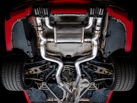 AWE Tuning BMW F8X M3/M4 SwitchPath Cat-Back Exhaust - Diamond Black Tips thumbnail 8