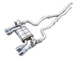 AWE Tuning BMW F8X M3/M4 SwitchPath Cat-Back Exhaust - Chrome Silver Tips thumbnail 1