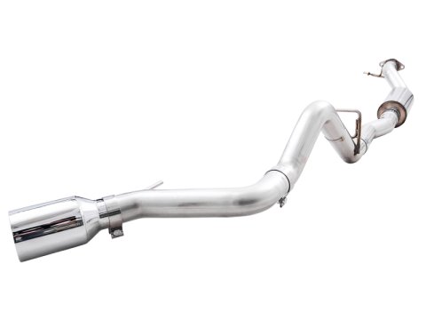 AWE Tuning 2021+ Ford Bronco 0FG Single Rear Exit Exhaust w/Chrome Silver Tip & Bash Guard thumbnail 6