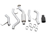 AWE Tuning 2021+ Ford Bronco 0FG Single Rear Exit Exhaust w/Diamond Black Tip & Bash Guard thumbnail 5