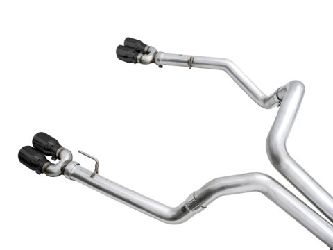 AWE Tuning 4th Gen GM 1500 6.2L 0FG Cat-Back Split Rear Exit (w/ Bumper Cutouts) - Quad Diamond Tips thumbnail 9