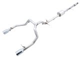 AWE Tuning 4th Gen GM 1500 5.3L 0FG Cat-Back Split Rear Exit (Flat Bumper) - Quad Chrome Tips thumbnail 3