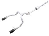 AWE Tuning 4th Gen GM 1500 5.3L 0FG Cat-Back Split Rear Exit (Flat Bumper) - Dual Diamond Tips thumbnail 1