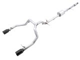 AWE Tuning 4th Gen GM 1500 5.3L 0FG Cat-Back Split Rear Exit (Flat Bumper) - Dual Diamond Tips thumbnail 2