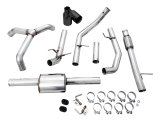 AWE Tuning 4th Gen GM 1500 5.3L 0FG Cat-Back Split Rear Exit (Flat Bumper) - Dual Diamond Tips thumbnail 3