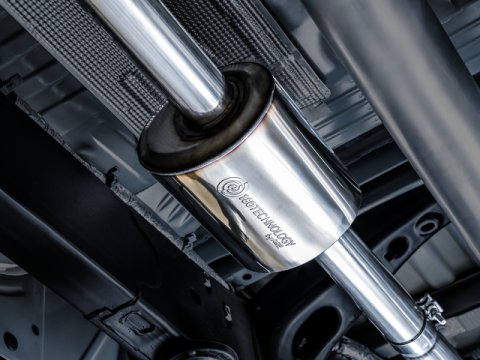 AWE Tuning 4th Gen GM 1500 5.3L 0FG Cat-Back Dual Side Exit (Flat Bumper) - Chrome Tips thumbnail 7