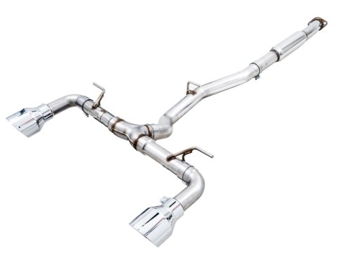 AWE Tuning Subaru BRZ/ Toyota GR86/ Toyota 86 Track Edition Cat-Back Exhaust- Chrome Silver Tips thumbnail 1