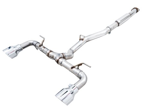 AWE Tuning Subaru BRZ/ Toyota GR86/ Toyota 86 Track Edition Cat-Back Exhaust- Chrome Silver Tips thumbnail 3