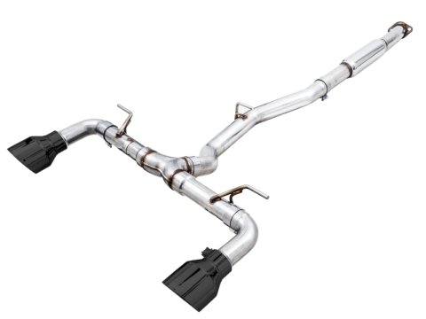AWE Tuning Subaru BRZ / Toyota GR86 / Toyota 86 Track Edition Cat-Back Exhaust- Diamond Black Tips thumbnail 2