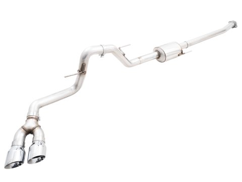 AWE Tuning 0FG 21+ Ford F150 Dual Side Exit Cat-Back Exhaust- 4.5in Chrome Silver Tips thumbnail 3