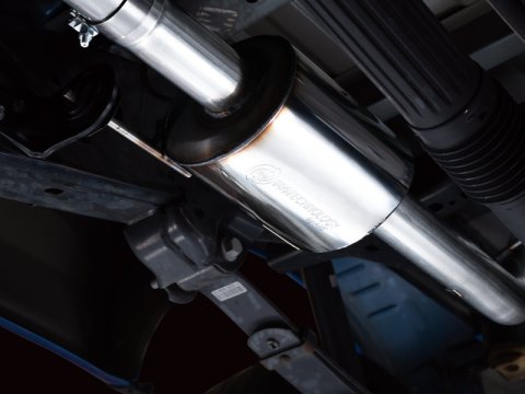 AWE Tuning 0FG 21+ Ford F150 Dual Side Exit Cat-Back Exhaust- 4.5in Chrome Silver Tips thumbnail 9