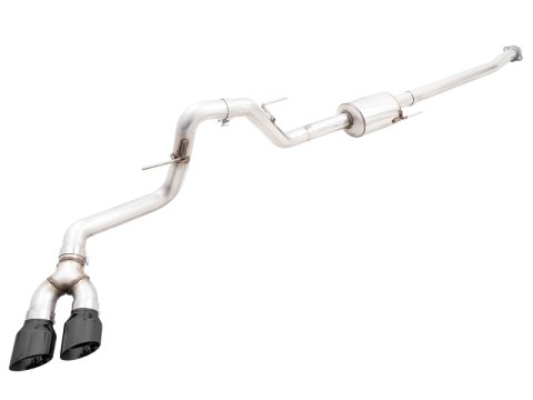 AWE 21+ Ford F150 Dual Side Exit Cat-Back Exhaust - 4.5in Diamond Black Tips *For Stock Y-Pipe Only thumbnail 3