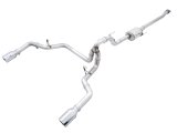 AWE Tuning 0FG 21+ Ford F150 Dual Split Rear Exhaust - 5in Chrome Silver Tips thumbnail 2