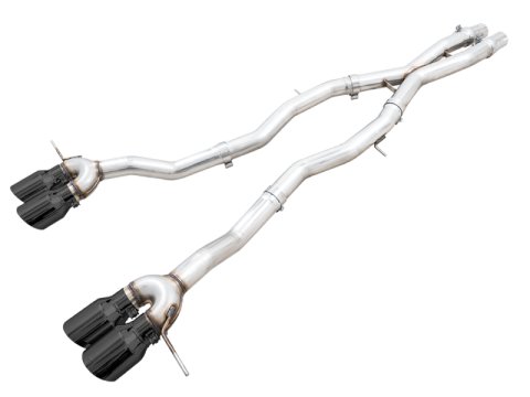 AWE Tuning Track Edition Cat-Back Exhaust for BMW G8X M3/M4 - Diamond Black Tips thumbnail 3