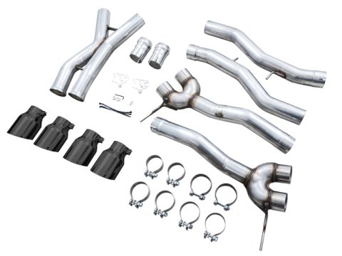 AWE Tuning Track Edition Cat-Back Exhaust for BMW G8X M3/M4 - Diamond Black Tips thumbnail 6