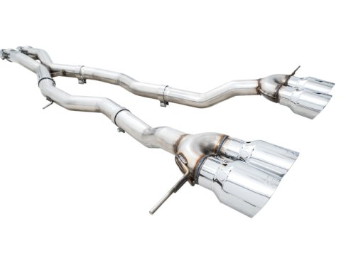 AWE Tuning Track Edition Cat-Back Exhaust for BMW G8X M3/M4 - Chrome Silver Tips thumbnail 5