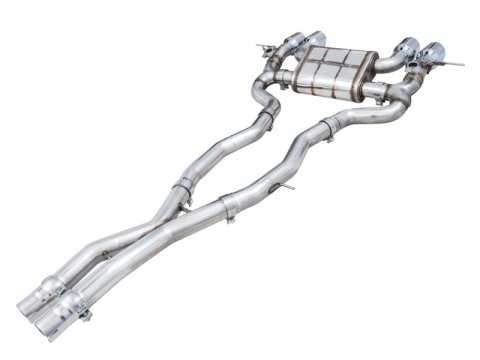 AWE Tuning SwitchPath Cat-Back Exhaust for BMW G8X M3/M4 - Chrome Silver Tips thumbnail 4