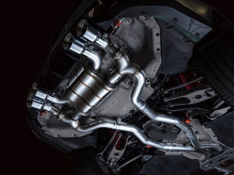 AWE Tuning SwitchPath Cat-Back Exhaust for BMW G8X M3/M4 - Chrome Silver Tips thumbnail 6