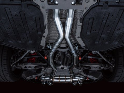 AWE Tuning SwitchPath Cat-Back Exhaust for BMW G8X M3/M4 - Chrome Silver Tips thumbnail 8
