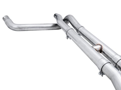 AWE Tuning 22-23 GMC Sierra 1500 AT4X 6.2L 0FG Catback Split Dual (Flat Bumper) - Chrome Silver Tips thumbnail 8