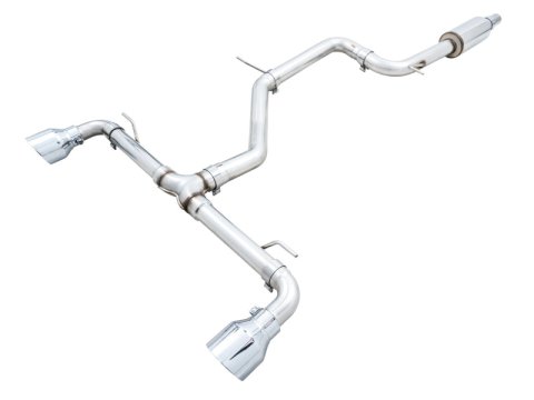 AWE Tuning 2022 VW GTI MK8 Track Edition Exhaust - Chrome Silver Tips thumbnail 2