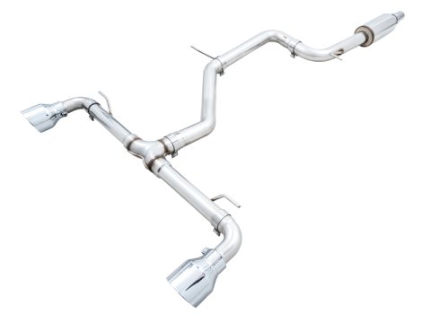 AWE Tuning 2022 VW GTI MK8 Track Edition Exhaust - Chrome Silver Tips thumbnail 3