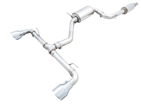 AWE Tuning 2022 VW GTI MK8 Touring Edition Exhaust - Chrome Silver Tips thumbnail 1