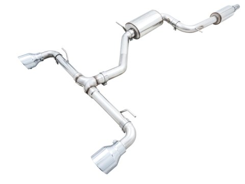 AWE Tuning 2022 VW GTI MK8 Touring Edition Exhaust - Chrome Silver Tips thumbnail 3
