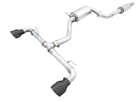 AWE Tuning 2022 VW GTI MK8 Touring Edition Exhaust - Diamond Black Tips thumbnail 2