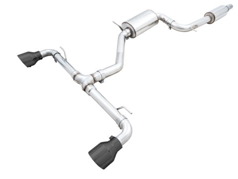 AWE Tuning 2022 VW GTI MK8 Touring Edition Exhaust - Diamond Black Tips thumbnail 3