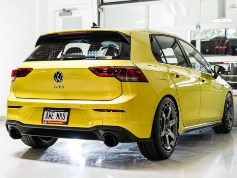 AWE Tuning 2022 VW GTI MK8 Touring Edition Exhaust - Diamond Black Tips thumbnail 4