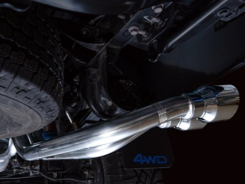AWE Tuning 16-22 Toyota Tacoma 0FG Cat-Back Exhaust w/ BashGuard - Dual Chrome Silver Tips thumbnail 6