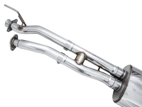 AWE Tuning 16-22 Toyota Tacoma 0FG Cat-Back Exhaust w/ BashGuard - Dual Chrome Silver Tips thumbnail 9