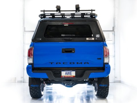 AWE Tuning 2016-2022 Toyota Tacoma 0FG Exhaust with BashGuard - No Tips thumbnail 6