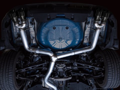 AWE Tuning 2022+ VB Subaru WRX Track Edition Exhaust - Diamond Black Tips thumbnail 3