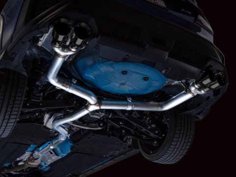 AWE Tuning 2022+ VB Subaru WRX Track Edition Exhaust - Diamond Black Tips thumbnail 6
