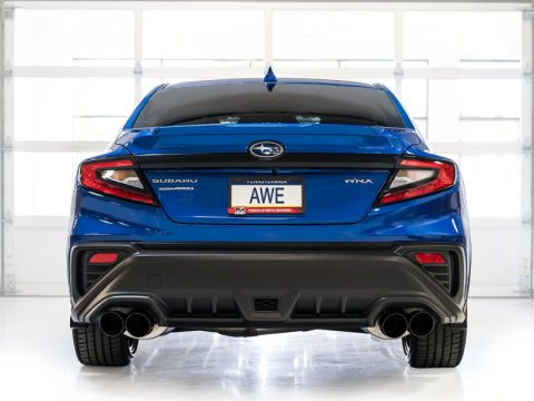AWE Tuning 2022+ VB Subaru WRX Track Edition Exhaust - Diamond Black Tips thumbnail 7