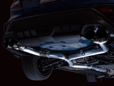 AWE Tuning 2022+ VB Subaru WRX Track Edition Exhaust - Diamond Black Tips thumbnail 9