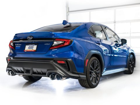 AWE Tuning 2022+ VB Subaru WRX Touring Edition Exhaust - Chrome Silver Tips thumbnail 7