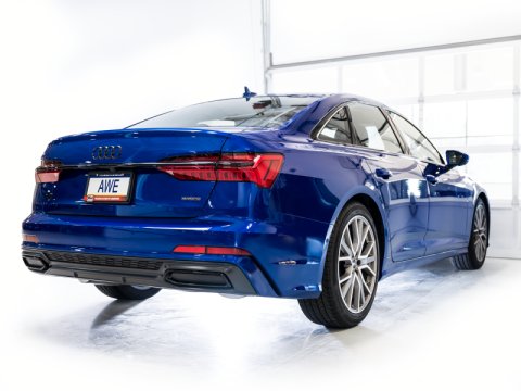 AWE Tuning Audi 2019-2023 C8 A6/A7 3.0T Touring Edition Cat-Back Exhaust- Turn Downs thumbnail 9