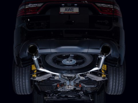 AWE Tuning 18-23 Dodge Durango SRT & Hellcat Track Edition Exhaust - Diamond Black Tips thumbnail 5