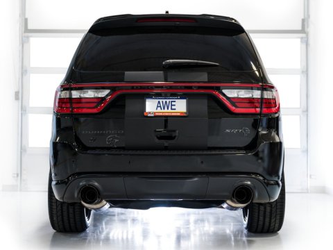 AWE Tuning 18-23 Dodge Durango SRT & Hellcat Track Edition Exhaust - Diamond Black Tips thumbnail 8