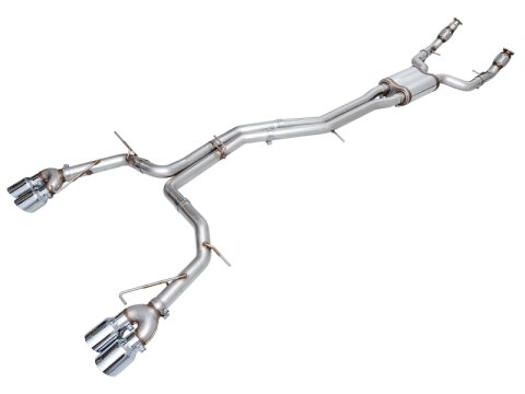 AWE Tuning 19-23 Audi C8 S6/S7 2.9T V6 AWD Track Edition Exhaust - Chrome Silver Tips thumbnail 1