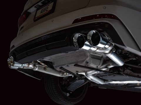 AWE Tuning 19-23 Audi C8 S6/S7 2.9T V6 AWD Track Edition Exhaust - Chrome Silver Tips thumbnail 9